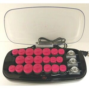 Conair Hot Curls & Waves With 20 Ceramic Flocked Multi-Size Rollers And Clips